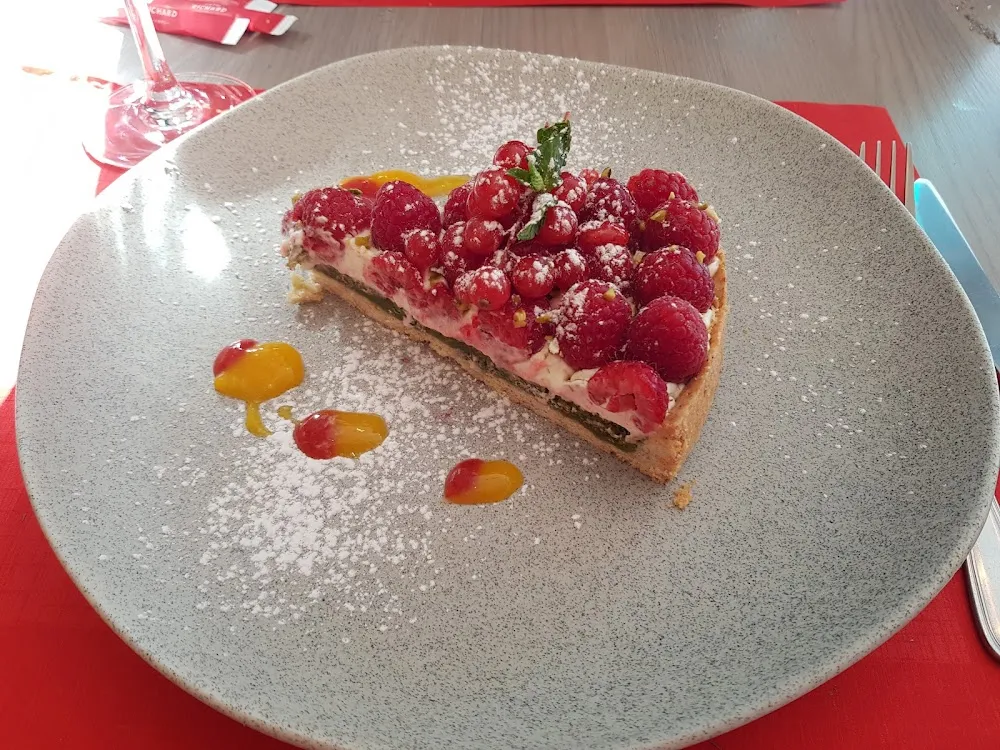 Tarte Framboises Pistache